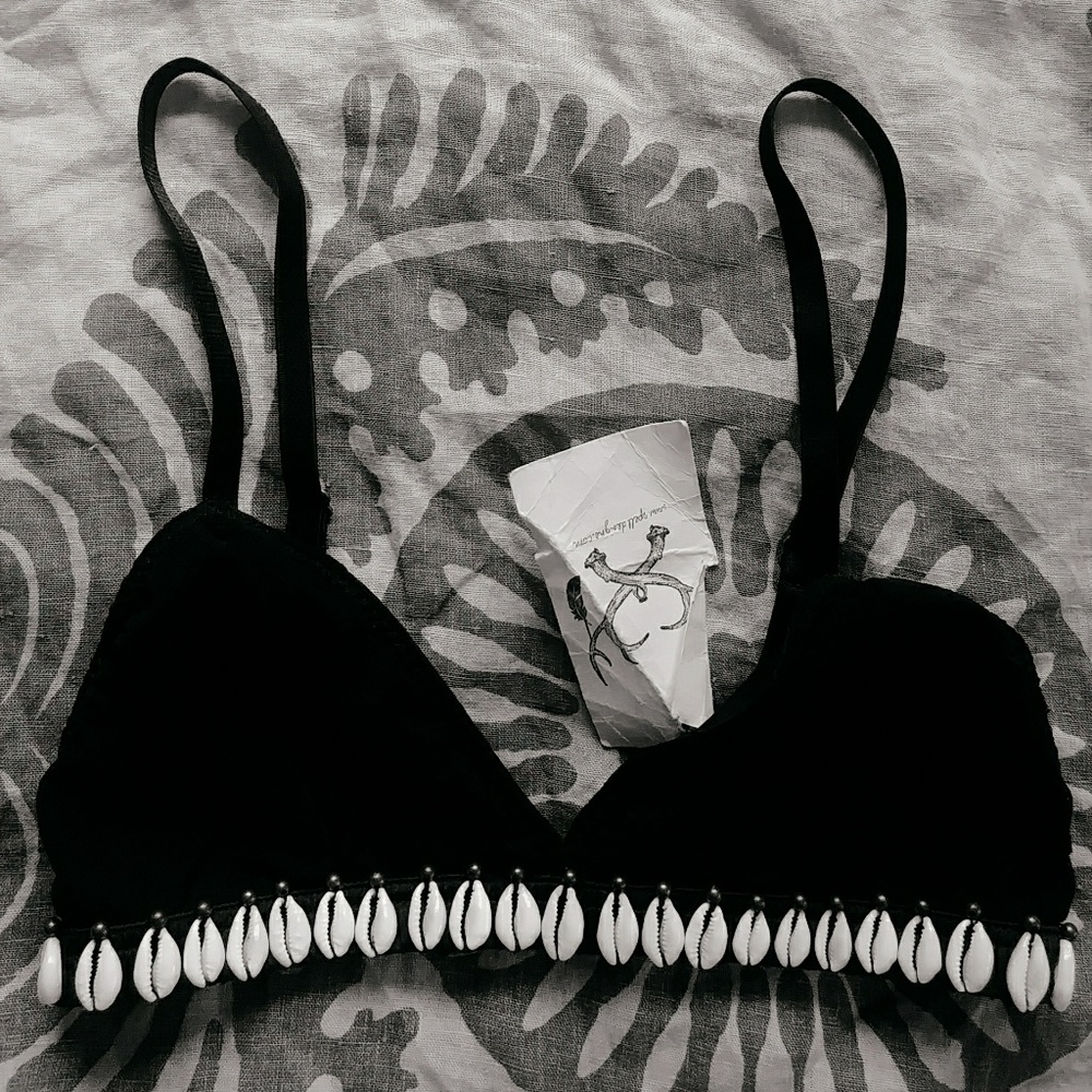 Spell and the Gypsy Cowrie Bralette Bikini Top S